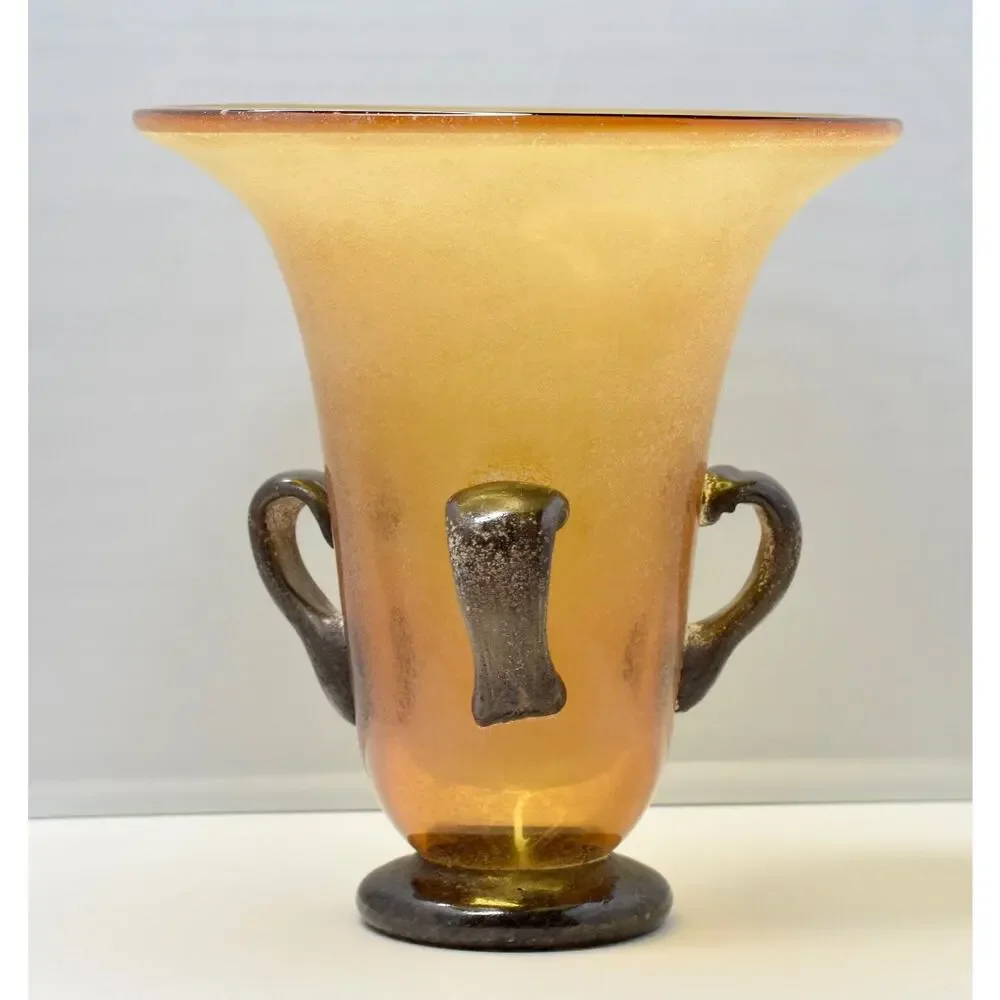 Roman Amphora Tuscan Venetian Murano Art Glass 